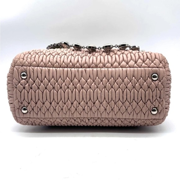 Miu Miu Blush Quilted Satchel - Picture 5 of 13